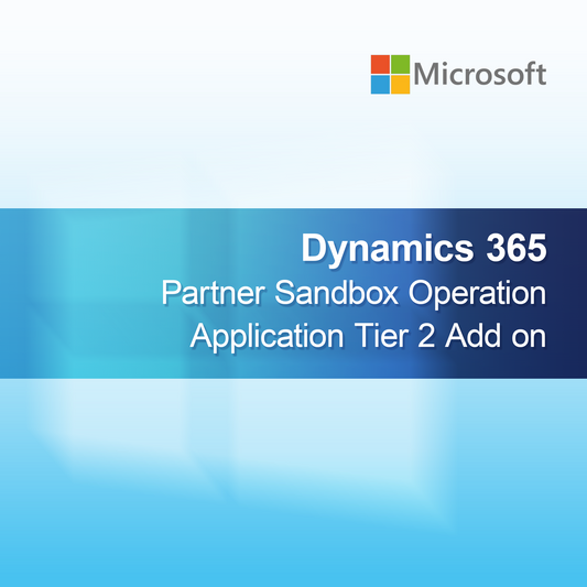 Dynamics 365 Partner Sandbox Operacja Aplikacji Warstwa 2 Dodatek