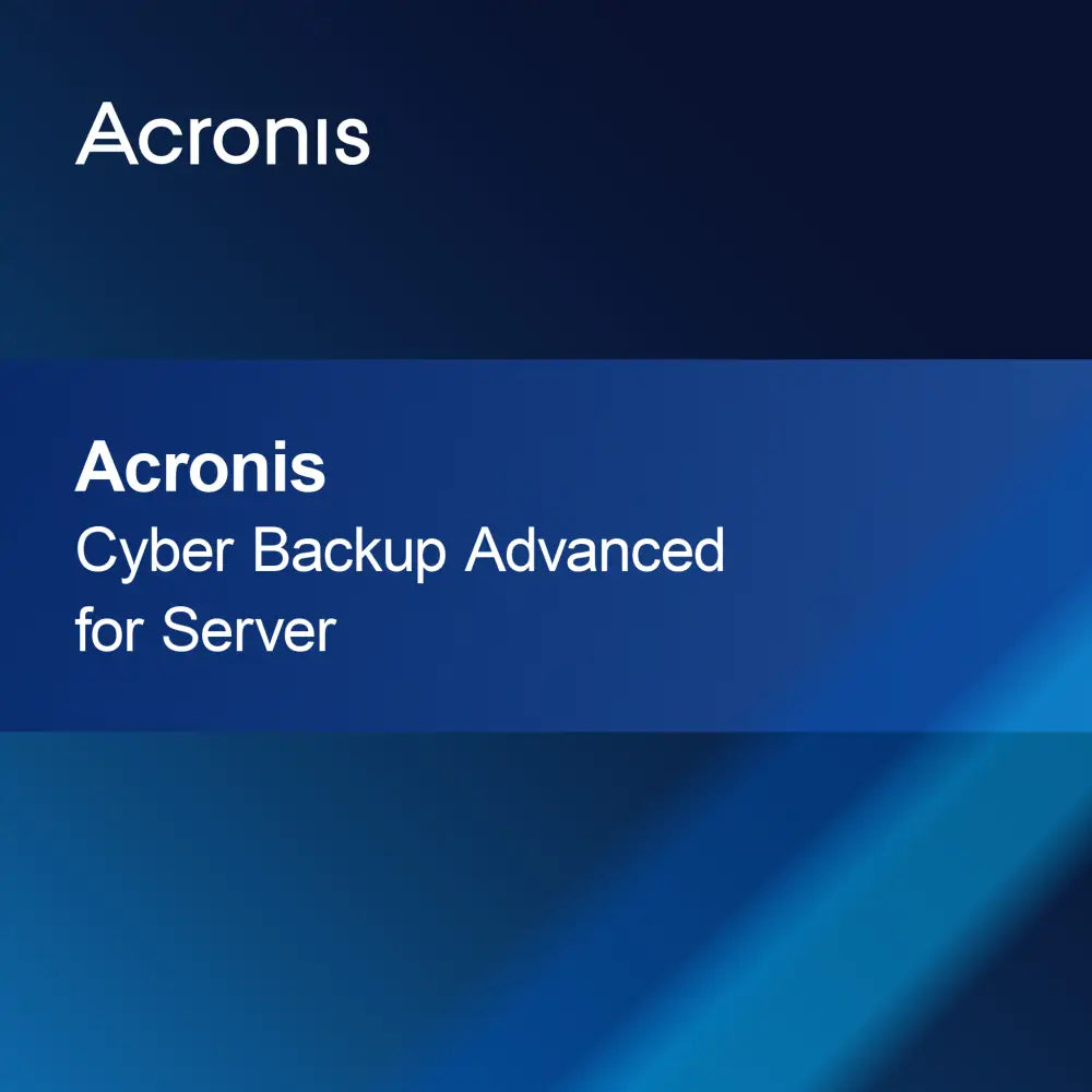 Acronis Cyber Backup Advanced dla serwera