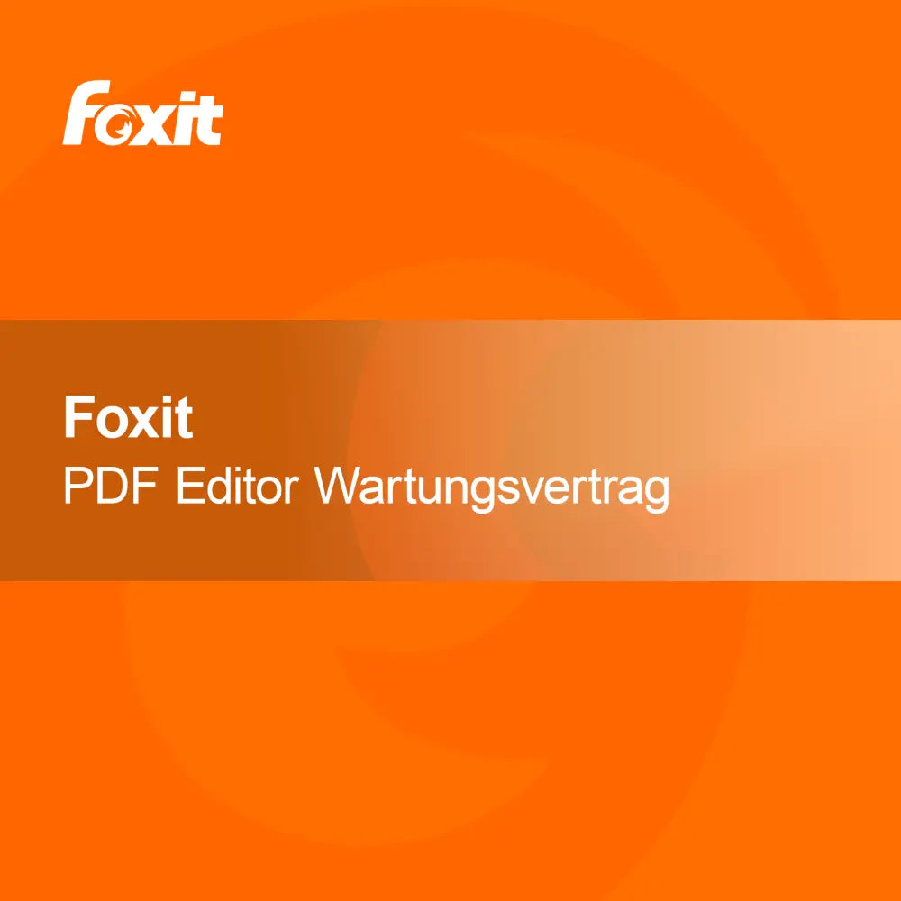 Foxit PDF Editor + Umowa serwisowa