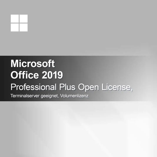 Microsoft Office 2019 Professional Plus Open License, odpowiedni dla serwera terminali, licencja zbiorcza