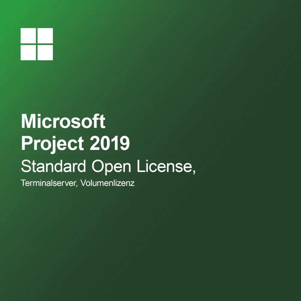 Microsoft Project 2019 Standard Open License, Terminalserver, licencja zbiorcza