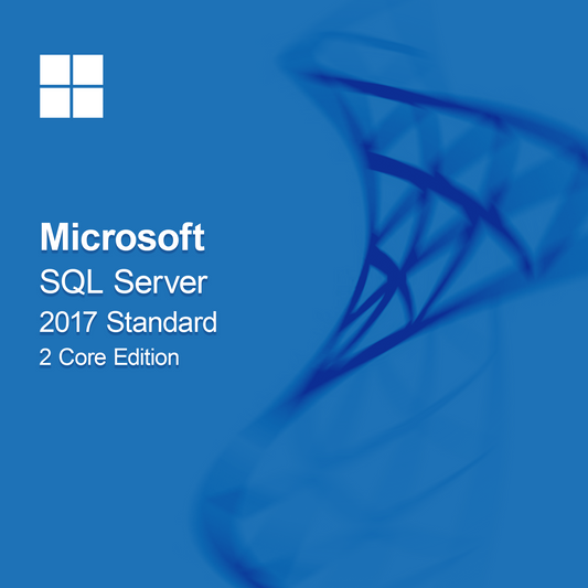 Microsoft SQL Server 2017 Standard, edycja 2-rdzeniowa