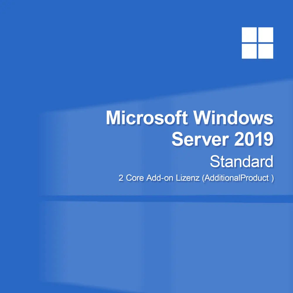 Microsoft Windows Server 2019 Standard - Licencja dodatku na 2 rdzenie (AdditionalProduct )
