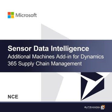Dodatek Sensor Data Intelligence Additional Machines dla Dynamics 365 Supply Chain Management (NCE)