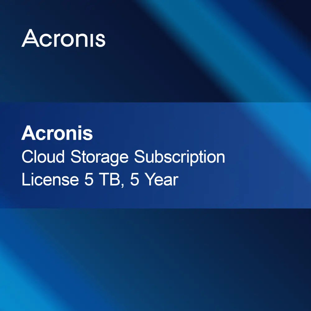 Licencja subskrypcyjna Acronis Cloud Storage 5 TB, 5 lat