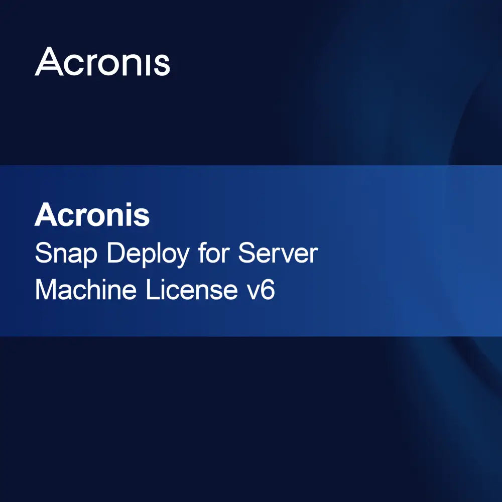 Licencja Acronis Snap Deploy dla serwera maszyny v6