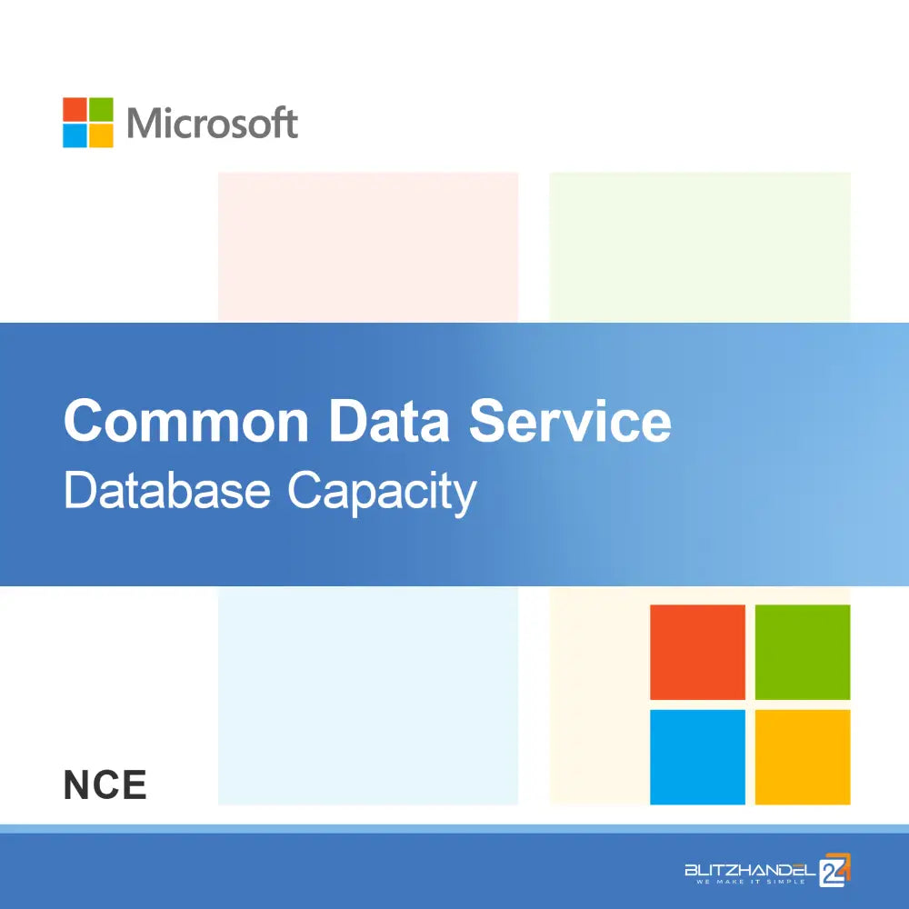 Pojemność bazy danych Common Data Service (NCE)