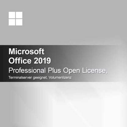 Microsoft Office 2019 Professional Plus Open License, odpowiedni dla serwera terminali, licencja zbiorcza