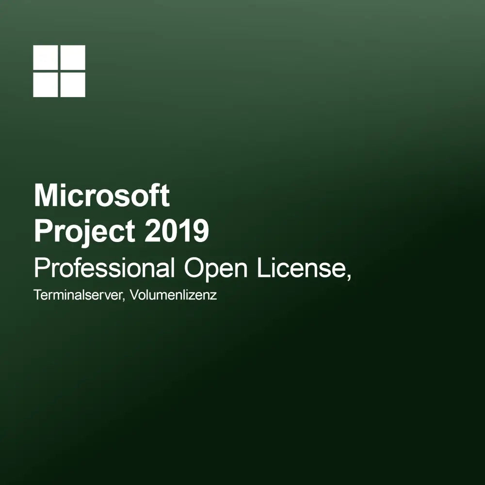 Microsoft Project 2019 Professional Open License, Terminalserver, licencja zbiorcza