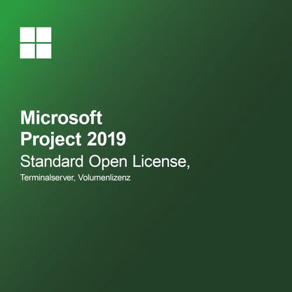 Microsoft Project 2019 Standard Open License, Terminalserver, licencja zbiorcza