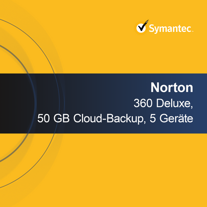 Norton 360 Deluxe, 50 GB kopii zapasowej w chmurze, 5 urządzeń