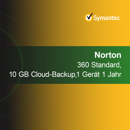 Norton 360 Standard, 10 GB kopii zapasowej w chmurze, 1 urządzenie 1 rok
